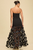 Vestido negro strapless