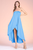 Vestido strapless azul