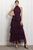 Vestido halter morado de tul