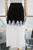 Falda encaje negro con beige