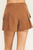 Falda short cargo café
