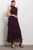Vestido halter morado de tul