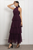 Vestido halter morado de tul