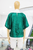 Blusa metalizada verde