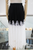 Falda encaje negro con beige