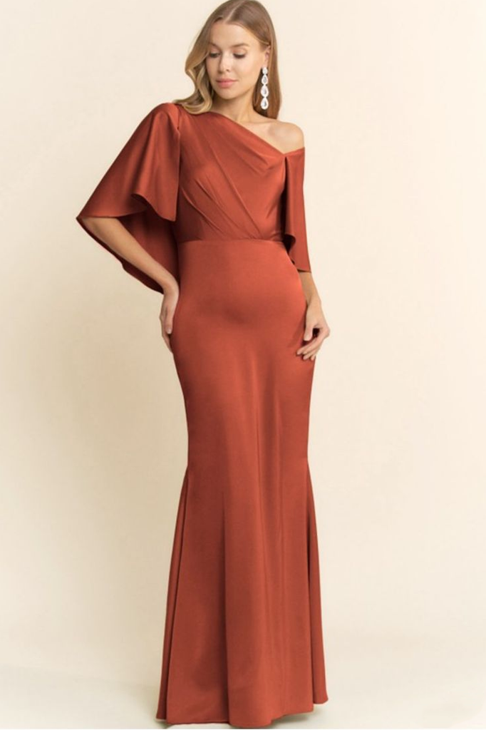 Vestido largo chedron