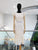 Vestido beige flores