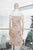 Vestido café floral