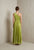 Vestido plisado verde
