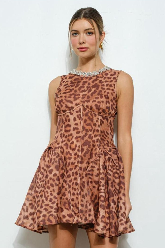 Vestido cheetah 60/40%