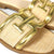 Sandalias natural/dorado