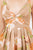 Vestido café claro floral