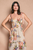 Vestido beige floral