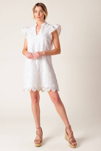 Vestido bordado blanco
