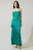 Vestido flores verde y azul