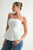 Blusa strapless blanca