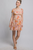 Vestido floral coral