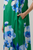 Vestido verde flores