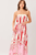 Vestido strapless palmeras