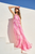 Vestido gasa rosa