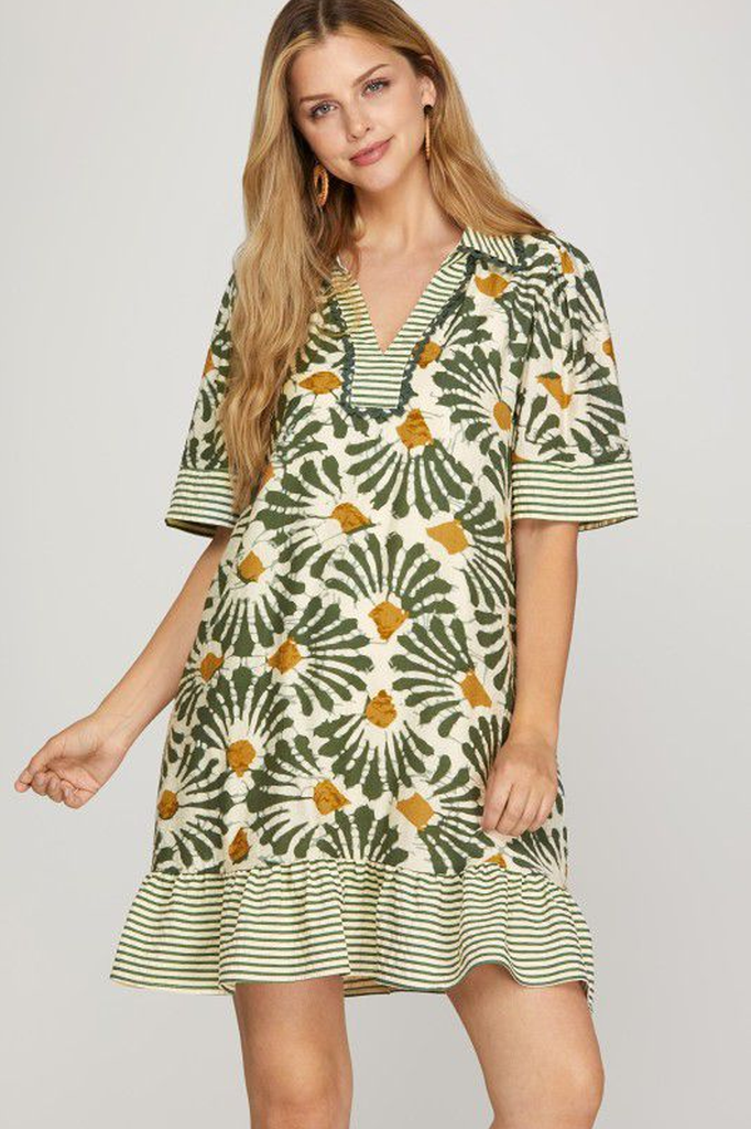 Vestido batita verde