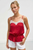 Blusa roja encaje