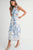Vestido hojas azules