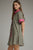 Vestido verde y fucsia