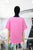 T-shirt rosa flores