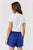 Short azul bordado