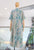 Vestido gris camisero hojas