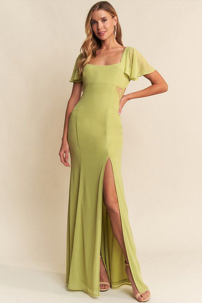 Vestido verde claro