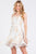 Vestido hojas bordadas