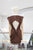 Vestido corto café