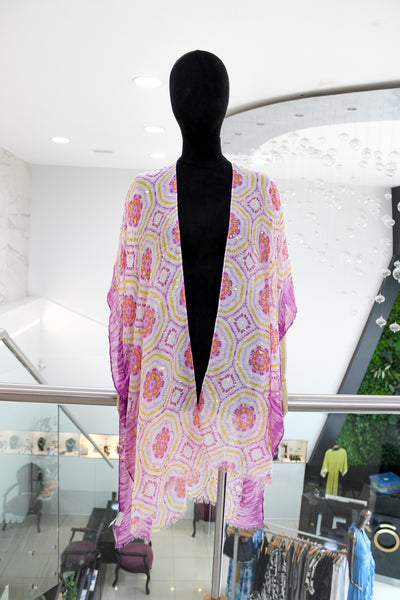 Kimono print magenta