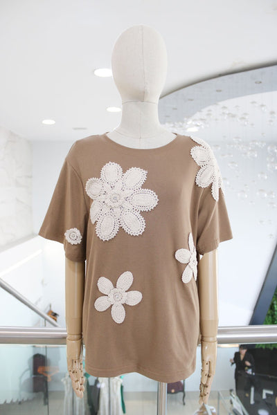 T-shirt café floral