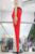 Pantalón rojo cinturón 30/15%