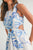 Vestido hojas azules