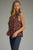 Blusa vino polka dots