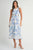 Vestido hojas azules