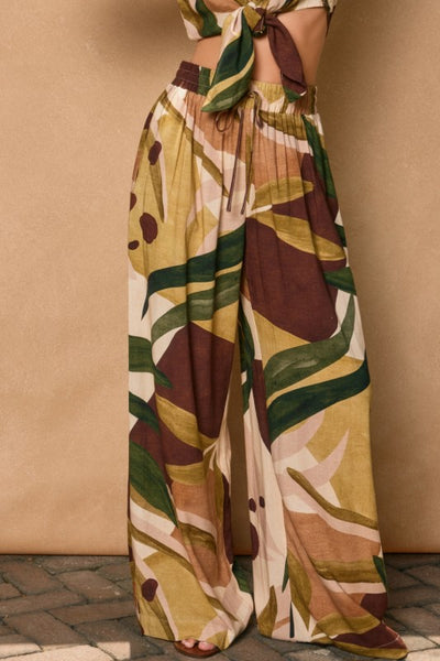 Pantalón wide leg otoñal