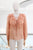 Blusa manga larga coral