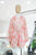 Conjunto coral flores
