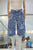 Bermuda denim floral con brillos