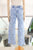 Pantalón denim flores