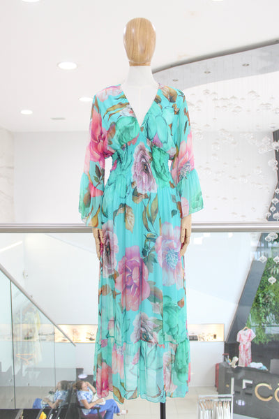 Vestido acqua floral
