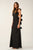 Vestido satín negro
