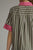 Vestido verde y fucsia
