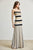 Vestido strapless rayas