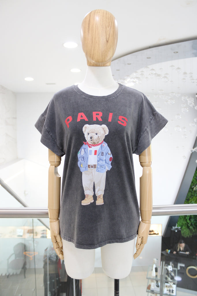 T-shirt gris oso